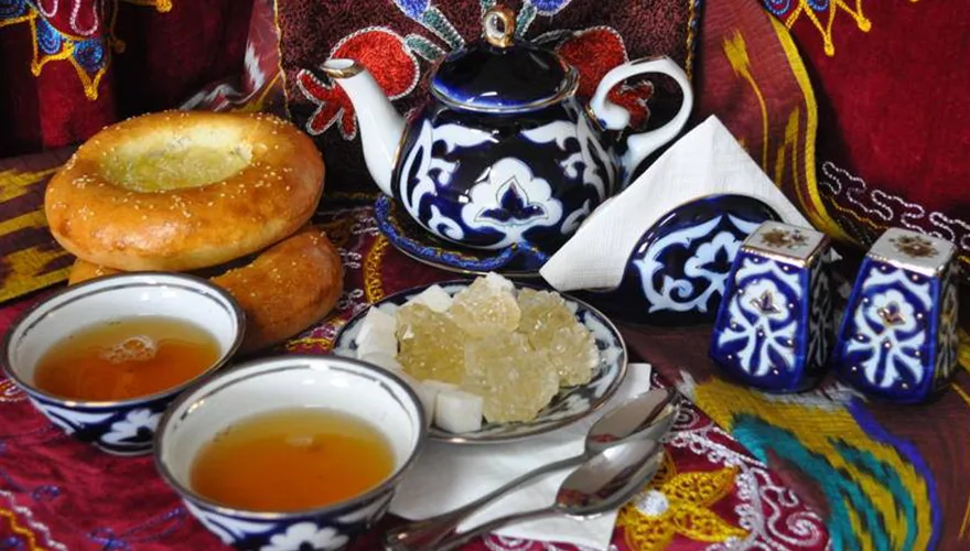چای خوری و سماور سنتی ازبکستانی